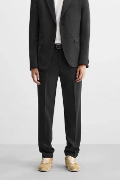 Hot PANTALÓN TRAJE ESTRUCTURA Hombre Pantalones