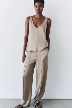 Hot PANTALÓN TRAJE FLUIDO ZW COLLECTION Mujer Pantalones