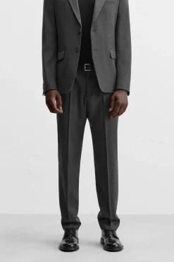 Outlet PANTALÓN TRAJE LANA FRANELA Hombre Pantalones