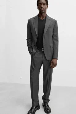 Outlet PANTALÓN TRAJE LANA FRANELA Hombre Pantalones