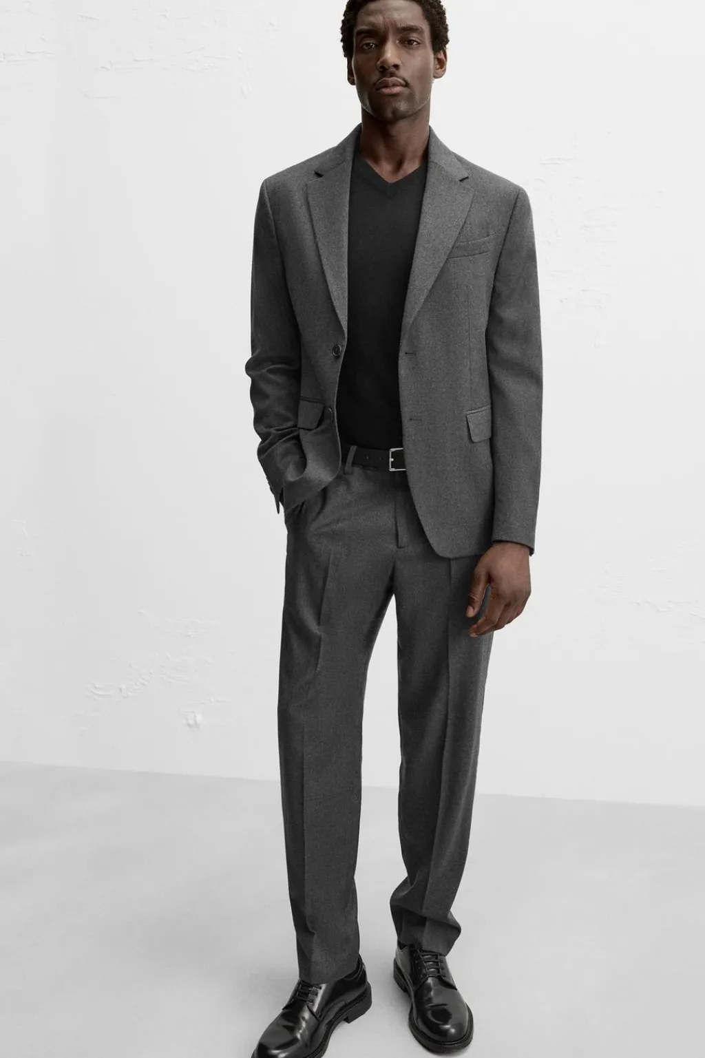 Outlet PANTALÓN TRAJE LANA FRANELA Hombre Pantalones