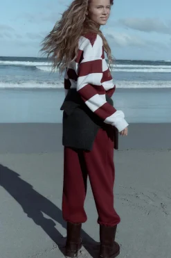 Best PANTALÓN VARSITY BORDADO Mujer Pantalones|Sudaderas / Joggers