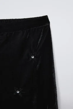 Niños ZARA 6 - 14 Años·Pantalones<PANTALÓN VELVET ABALORIOS