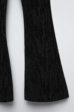 Niños ZARA 6 - 14 Años·Pantalones<PANTALÓN VELVET FLARE BRILLOS