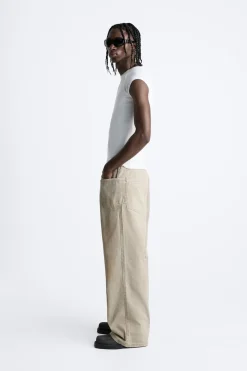 Clearance PANTALÓN WIDE FIT BOLSILLOS Hombre Pantalones