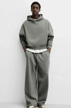 Best PANTALÓN WIDE FIT COSTURAS Hombre Pantalones