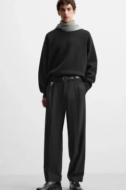 Outlet PANTALÓN WIDE FIT PLIEGUES Hombre Pantalones