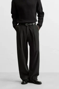 New PANTALÓN WIDE FIT PLIEGUES Hombre Pantalones