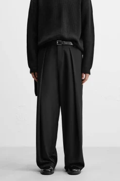 New PANTALÓN WIDE FIT PLIEGUES Hombre Pantalones