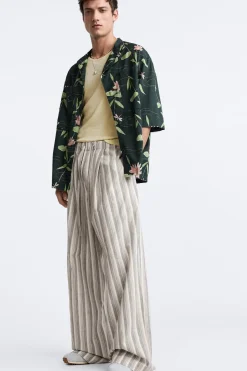 Outlet PANTALÓN WIDE FIT RAYAS LIMITED EDITION Hombre Pantalones