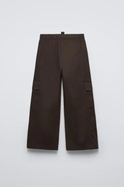 Niños ZARA 6 - 14 Años·Pantalones<PANTALÓN WIDE LEG BOLSILLOS