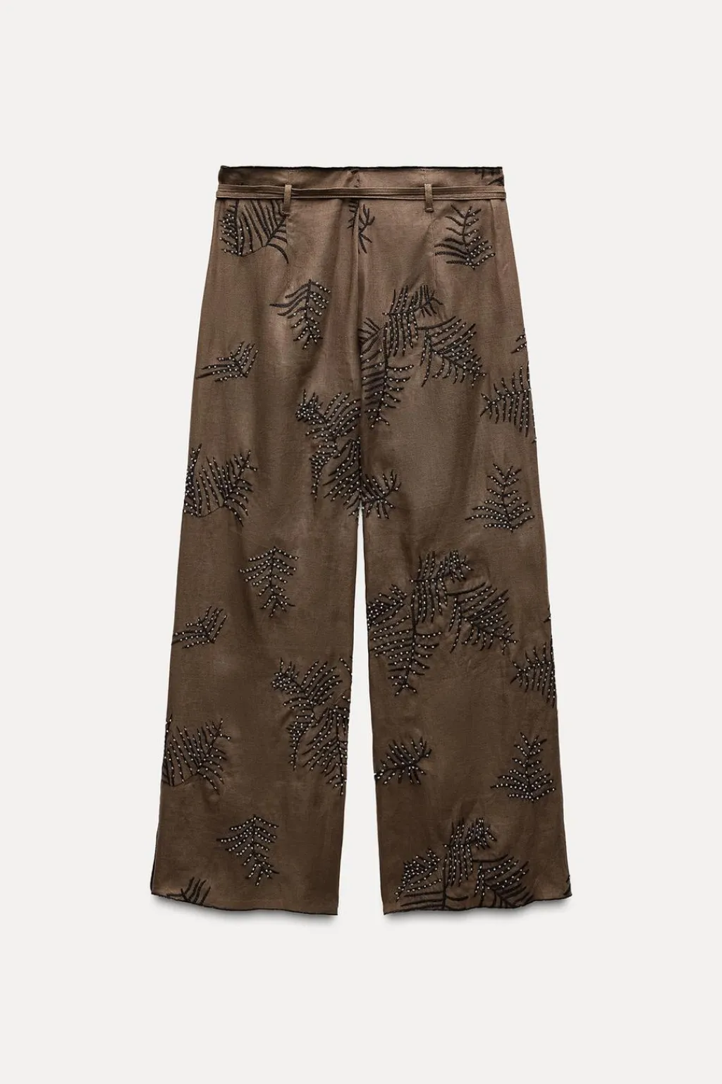 Best PANTALÓN WIDE LEG BORDADOS ZW COLLECTION Mujer Pantalones