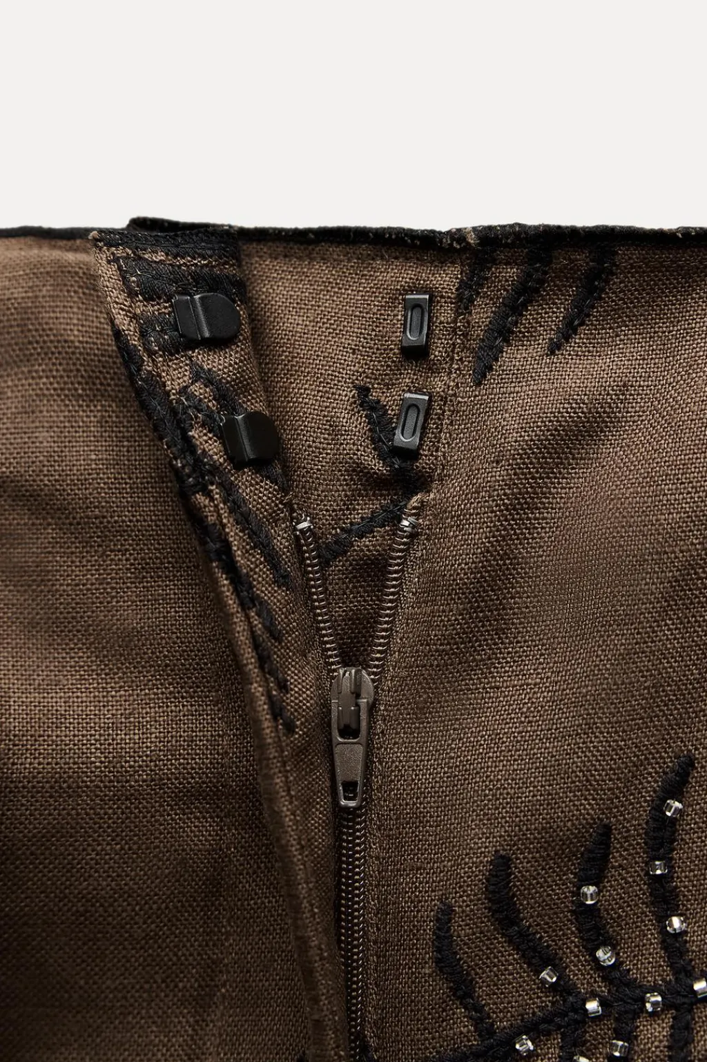 Best PANTALÓN WIDE LEG BORDADOS ZW COLLECTION Mujer Pantalones