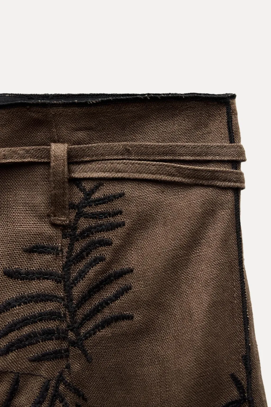 Best PANTALÓN WIDE LEG BORDADOS ZW COLLECTION Mujer Pantalones