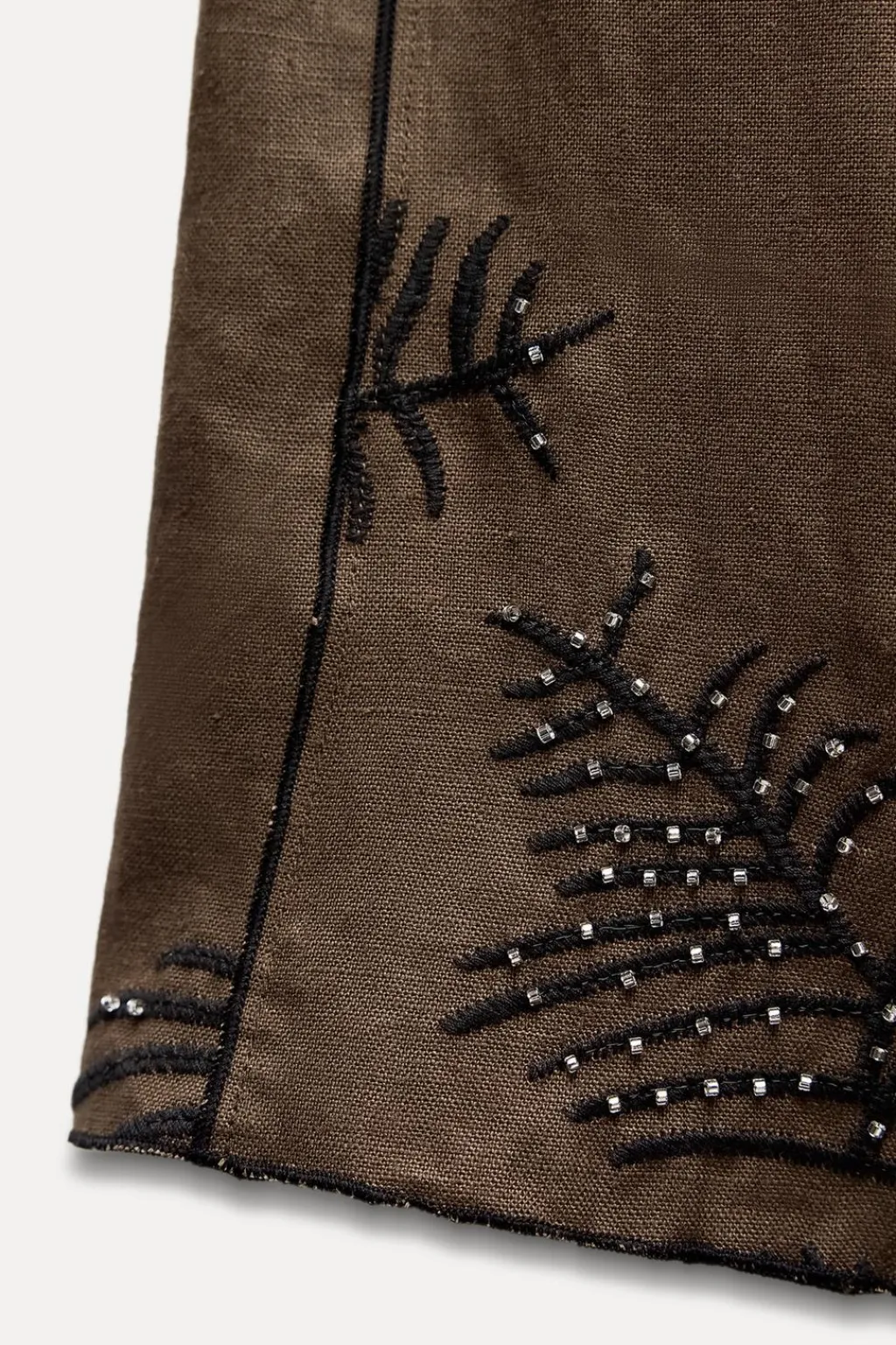 Best PANTALÓN WIDE LEG BORDADOS ZW COLLECTION Mujer Pantalones