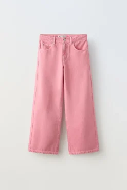 Niños ZARA 6 - 14 Años·Pantalones<PANTALÓN WIDE LEG ESPIGA