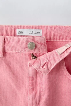 Niños ZARA 6 - 14 Años·Pantalones<PANTALÓN WIDE LEG ESPIGA