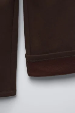 Niños ZARA 6 - 14 Años·Pantalones|6 - 14 Años·Deporte / Jogging<PANTALÓN WIDE LEG FELPA FORRADO