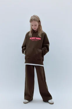 Niños ZARA 6 - 14 Años·Pantalones|6 - 14 Años·Deporte / Jogging<PANTALÓN WIDE LEG FELPA FORRADO