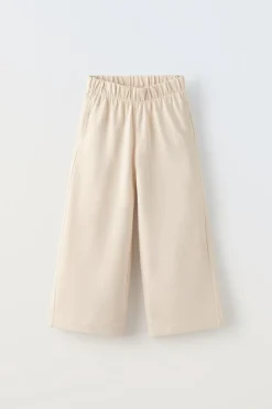 Niños ZARA 6 - 14 Años·Pantalones|6 - 14 Años·Deporte / Jogging<PANTALÓN WIDE LEG LISO