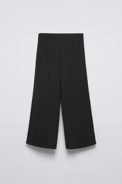 Niños ZARA 6 - 14 Años·Pantalones<PANTALÓN WIDE LEG PUNTO FRUNCES