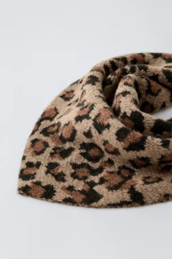 Niños ZARA 1½ - 6 Años·Accesorios|6 - 14 Años·Accesorios<PAÑOLETA PUNTO ANIMAL PRINT