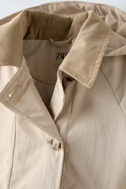 Niños ZARA 6 - 18 Meses·Abrigos / Buzos<PARKA CORTA CAPUCHA WATER REPELLENT