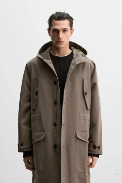 Outlet PARKA DESMONTABLE WATER REPELLENT Hombre Cazadoras|Abrigos / Gabardinas