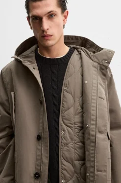 Outlet PARKA DESMONTABLE WATER REPELLENT Hombre Cazadoras|Abrigos / Gabardinas