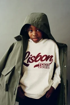 Niños ZARA 6 - 14 Años·Abrigos<PARKA LARGA BORREGUILLO