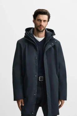 Sale PARKA TÉCNICA CUELLO DESMONTABLE Hombre Cazadoras|Abrigos / Gabardinas