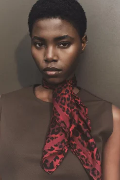 Sale PAÑUELO MODAL SEDA ESTAMPADO ANIMAL Mujer Accesorios / Bisuteria