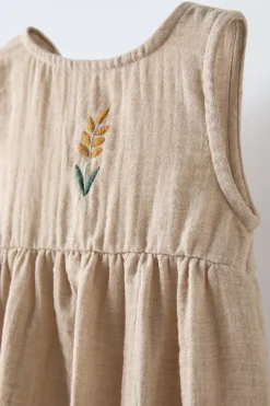 Niños ZARA 6 - 18 Meses·Vestidos / Monos<PELELE BAMBULA BORDADO