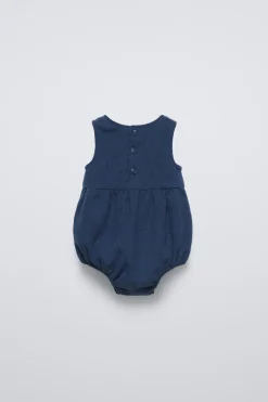 Niños ZARA 6 - 18 Meses·Vestidos / Monos<PELELE BORDADO SETA