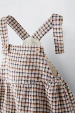 Niños ZARA 6 - 18 Meses·Vestidos / Monos<PELELE CUADRITOS