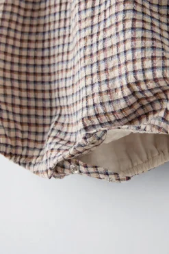 Niños ZARA 6 - 18 Meses·Vestidos / Monos<PELELE CUADRITOS