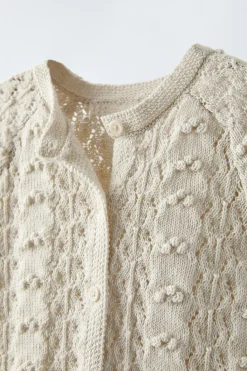 Niños ZARA 0 - 6 Meses·Punto|6 - 18 Meses·Conjuntos<PELELE PUNTO CALADO