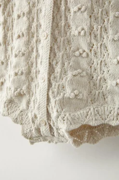 Niños ZARA 0 - 6 Meses·Punto|6 - 18 Meses·Conjuntos<PELELE PUNTO CALADO