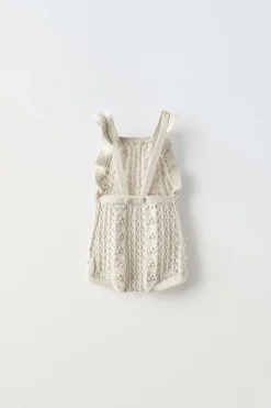 Niños ZARA 0 - 6 Meses·Punto|6 - 18 Meses·Conjuntos<PELELE PUNTO VOLANTES