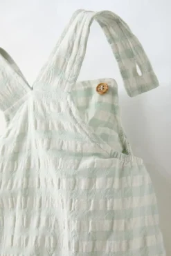 Niños ZARA 6 - 18 Meses·Vestidos / Monos<PELELE VICHY TEXTURA