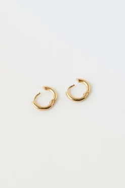 Niños ZARA 1½ - 6 Años·Accesorios|6 - 14 Años·Accesorios<PENDIENTES ARO BAÑO ORO 24KT