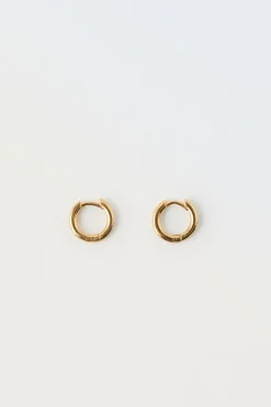 Niños ZARA 1½ - 6 Años·Accesorios|6 - 14 Años·Accesorios<PENDIENTES ARO BAÑO ORO 24KT