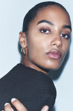 New PENDIENTES DOBLE BRILLOS Mujer Accesorios / Bisuteria