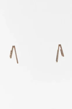 New PENDIENTES DOBLE BRILLOS Mujer Accesorios / Bisuteria