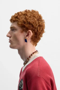 New PENDIENTES ESMALTE X HARRY LAMBERT Hombre Accesorios