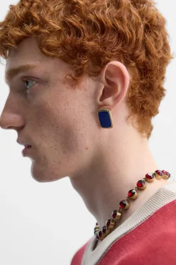 New PENDIENTES ESMALTE X HARRY LAMBERT Hombre Accesorios