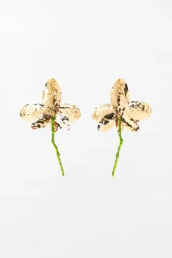 New PENDIENTES FLOR ESMALTADA Mujer Accesorios / Bisuteria