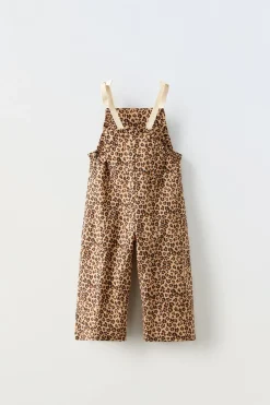 Niños ZARA 1½ - 6 Años·Vestidos / Petos|1½ - 6 Años·Pantalones<PETO ANIMAL PRINT LAZOS
