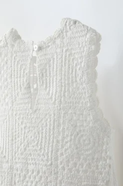 Niños ZARA 1½ - 6 Años·Vestidos / Petos|1½ - 6 Años·Punto<PETO CORTO PUNTO CROCHET