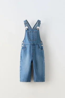 Niños ZARA 1½ - 6 Años·Vestidos / Petos|1½ - 6 Años·Pantalones<PETO DENIM CULOTTE